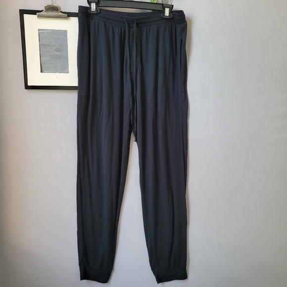 Eberjey Henry Modal Tencel Pajama Lounge Bottoms Pants Black L - Picture 2 of 12